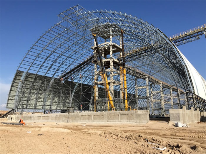 调兵山煤机油桶翘工程网架